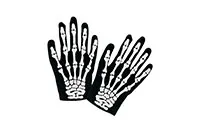 CT.GLOVES-SKELETON-03226