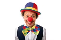 FG.BOWTIE-CLOWN-CHECKERED-30CM-16013