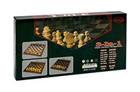 CHESS WOODEN 3IN1 48X48CM 25579