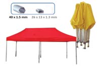 TENT-RED-3X6M/40X1,5MM-24006